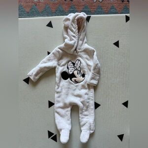 Disney Cream Minnie Mouse Kids Footie